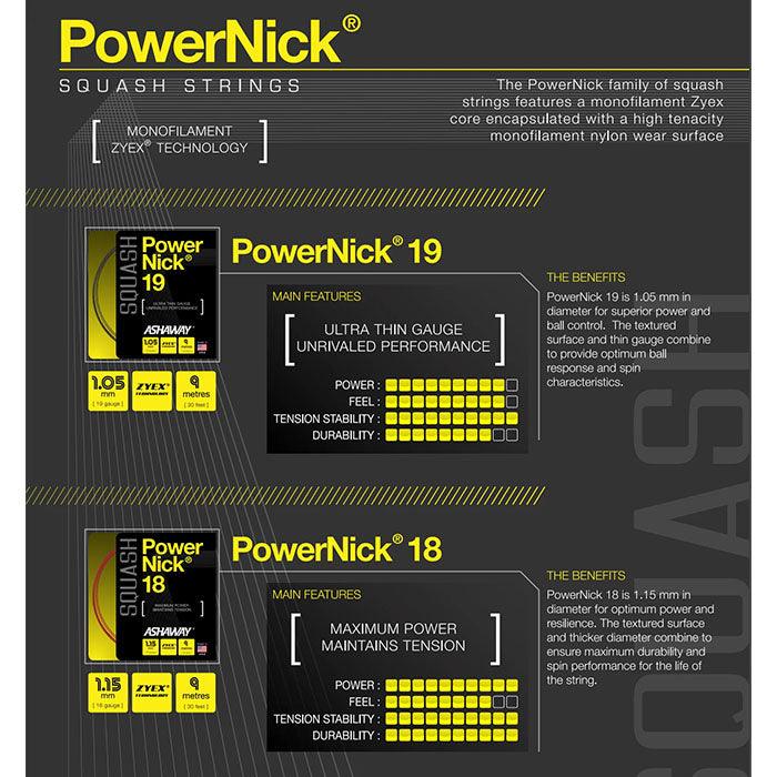 Ashaway PowerNick 19 9 mtr. - Squashwebwinkel