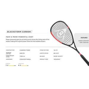 Dunlop Blackstorm Carbon (2023) - Squashwebwinkel