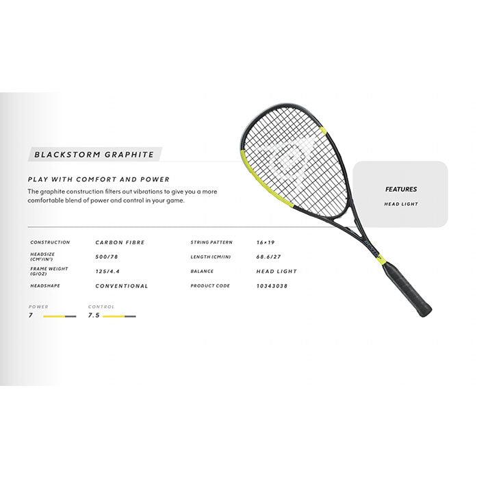 Dunlop Blackstorm Graphite (2023) - Squashwebwinkel