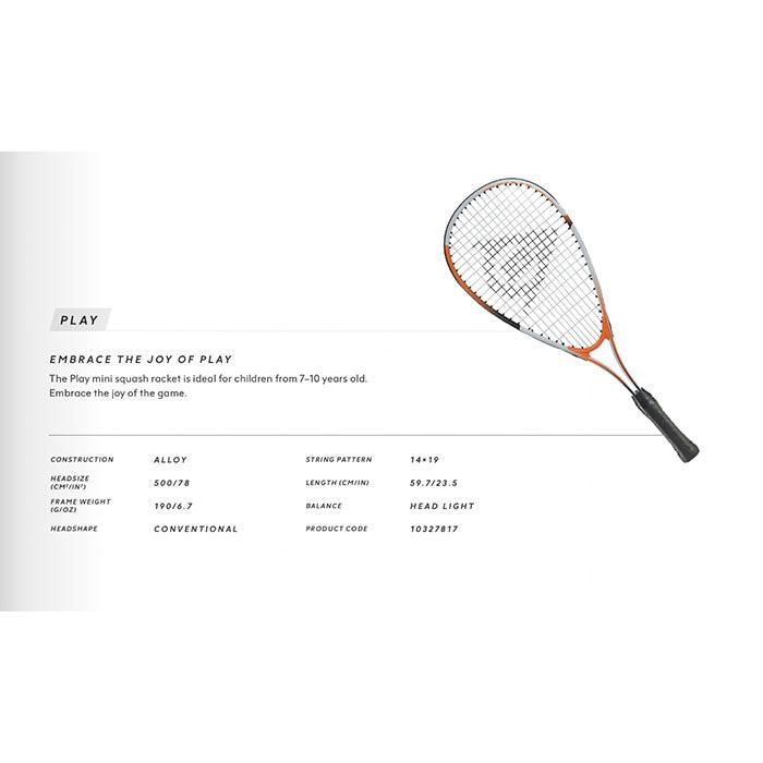 Dunlop Play Kids Squashracket (7-10 jaar) - Squashwebwinkel