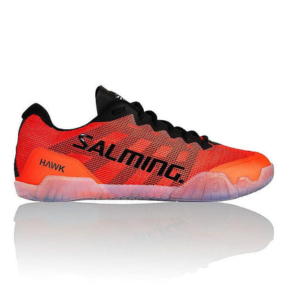 Salming Hawk Black to Lava Red maat 43 ⅓ - Squashwebwinkel