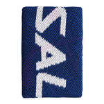 Salming zweetband XL 11 cm. blauw / wit - Squashwebwinkel