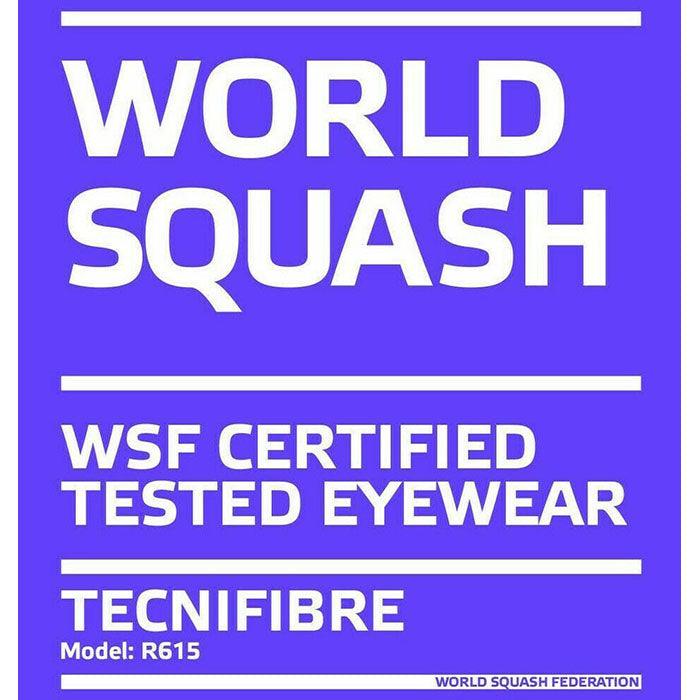 Tecnifibre Absolute Squashbril wit/groen - Squashwebwinkel