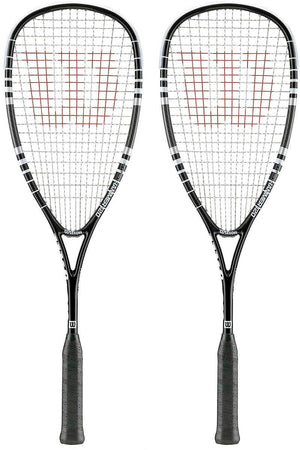 2x Wilson Hyper Hammer 120 Black edition - Squashwebwinkel