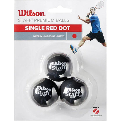 Wilson squashbal rode stip (3X) - Squashwebwinkel